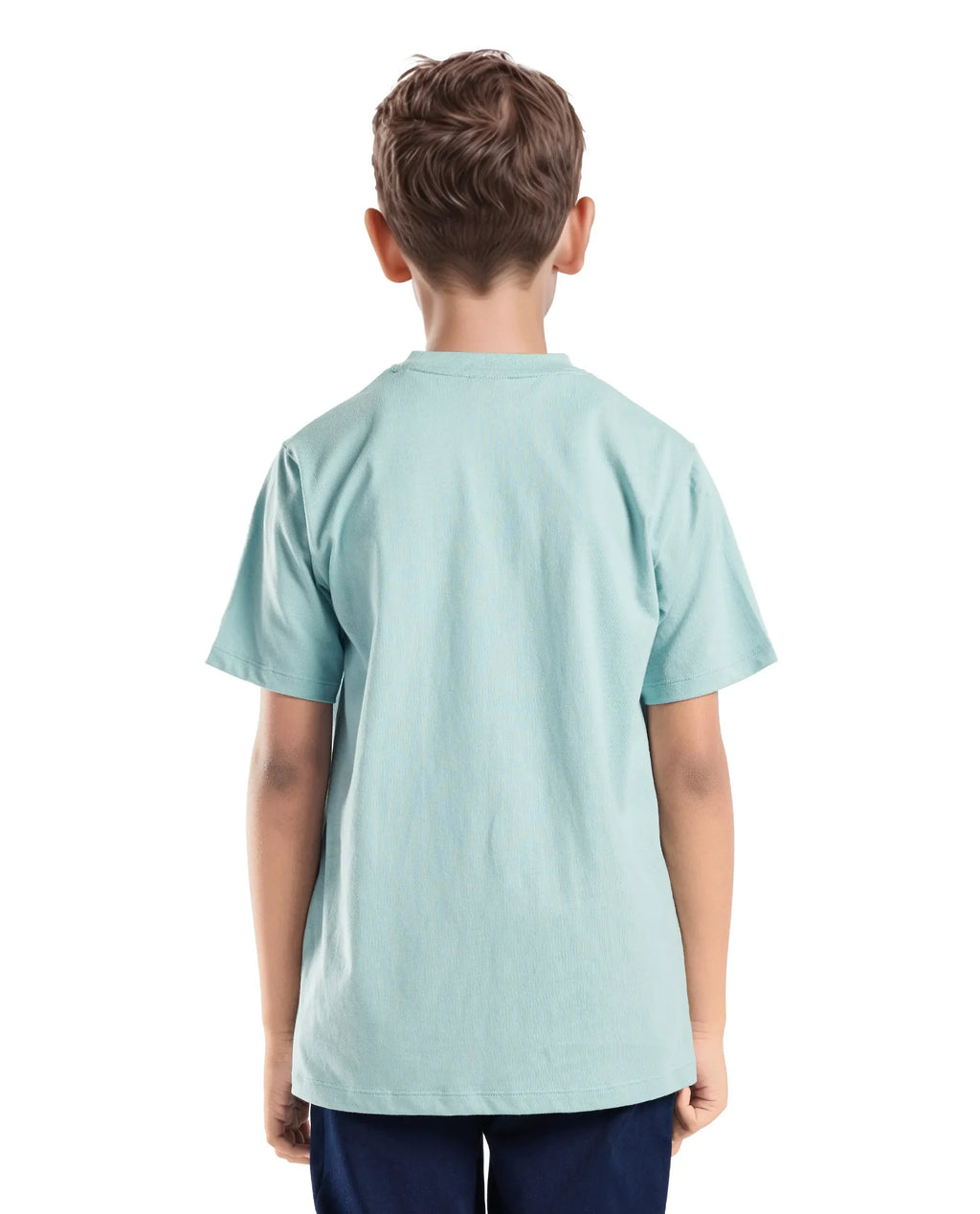 Rare Ones Kids Seok Pastel Green Cotton Graphic Print Regular Fit T-Shirt