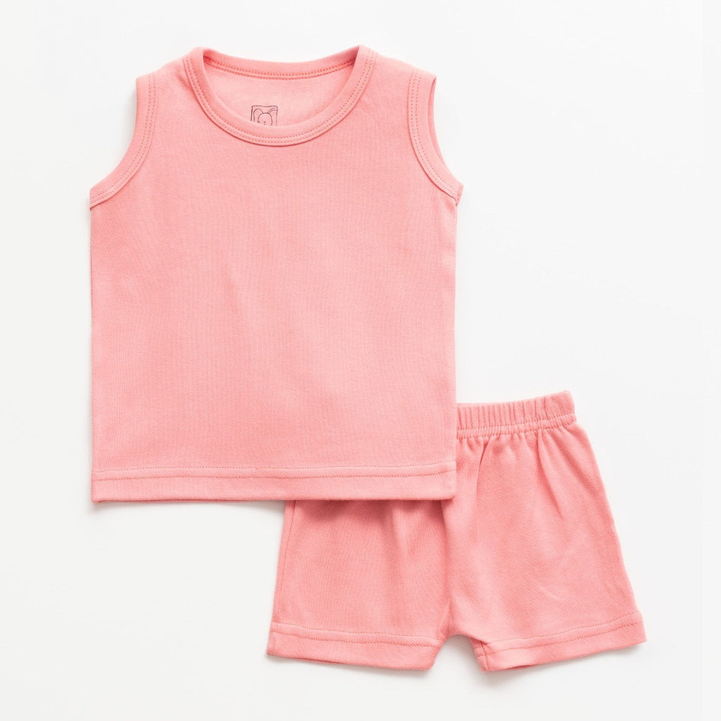 Solid Pink Kids Clothing Set