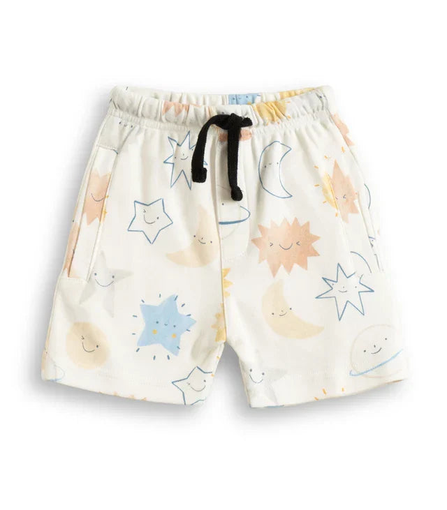Sun Shine Printed Blue Kids Co-Ord Set