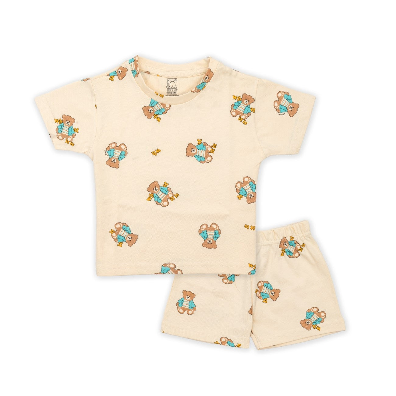 Teddy Printed Baby Co-ord Set