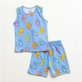 Teddy Printed Blue Kids Clothing Set