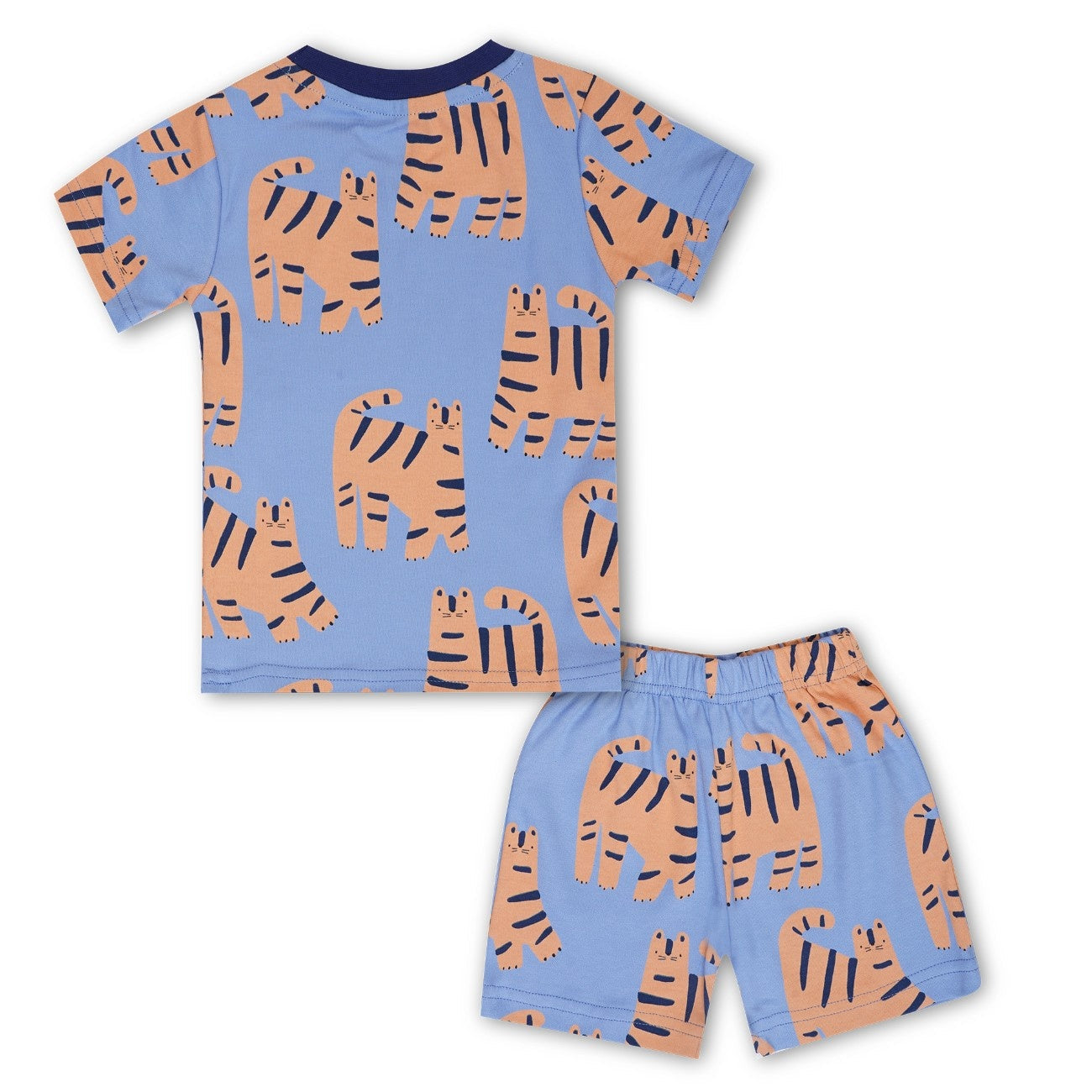 Tiger Printed Blue Kids Co-Ord Set