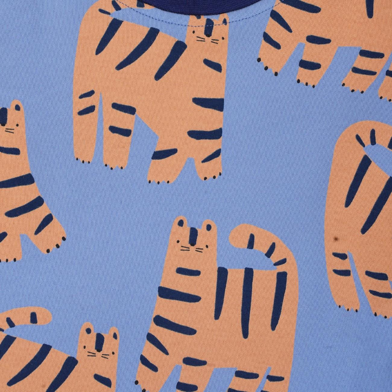 Tiger Printed Blue Kids Co-Ord Set
