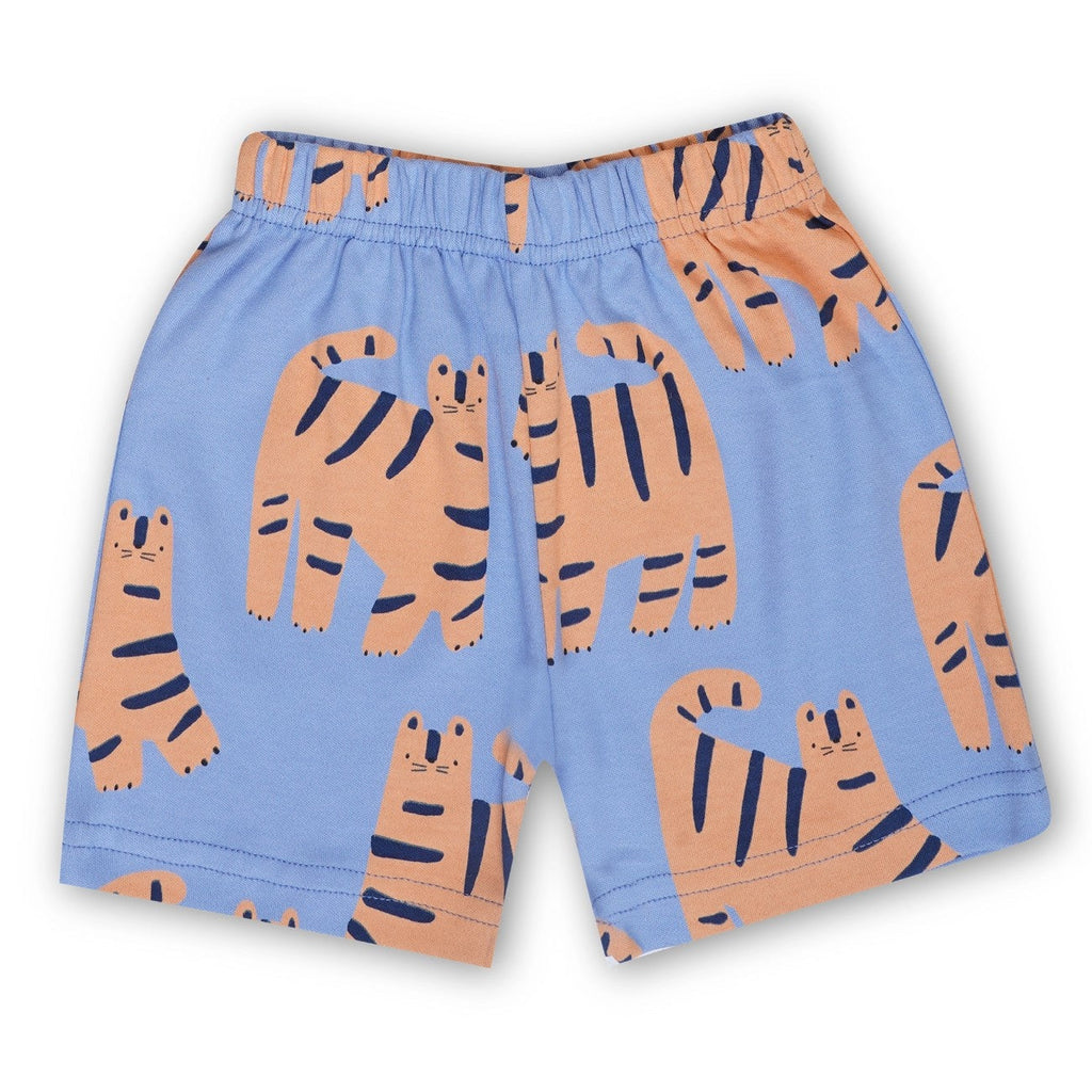 Tiger Printed Blue Kids Co-Ord Set