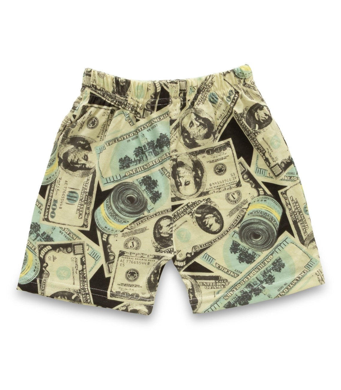 US Dollar Printed Green Kids Clothing Set