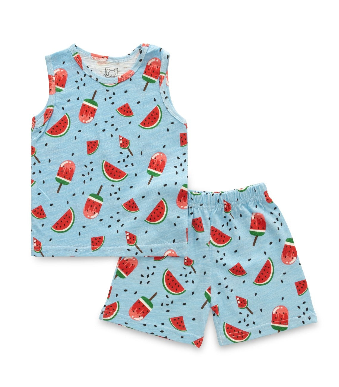 Popsicle Printed Blue Kids Clothing Set
