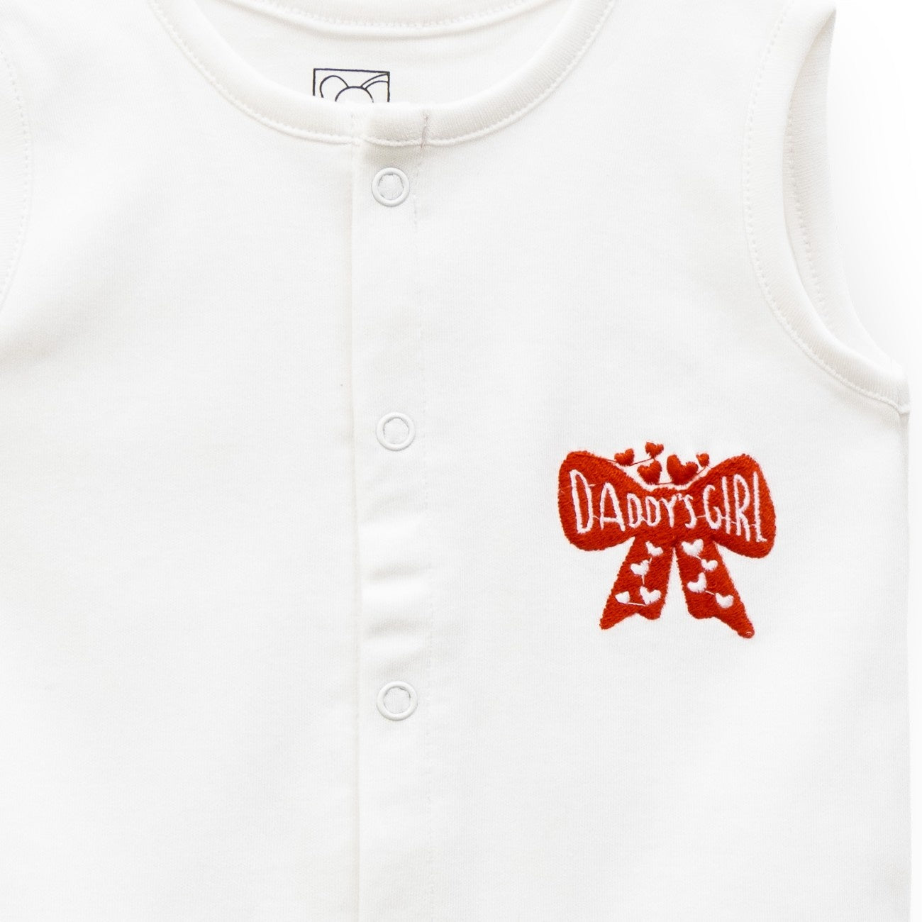 Daddys Girl Embroidered Baby Clothing Set
