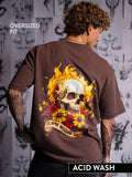 Wrogn X Aliens - Flame Kissed Skull | Brown