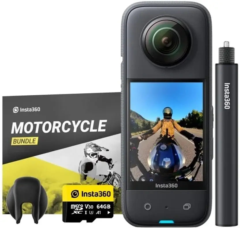 Insta360 X3 Motorcycle Kit Sports and Action Camera  (Black, 72 MP)