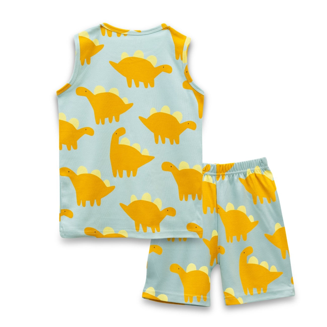Dinosaur Printed Yellow Kids Clothing Set