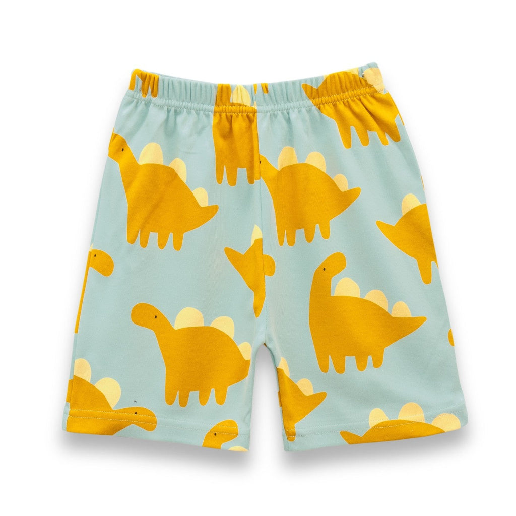 Dinosaur Printed Yellow Kids Clothing Set